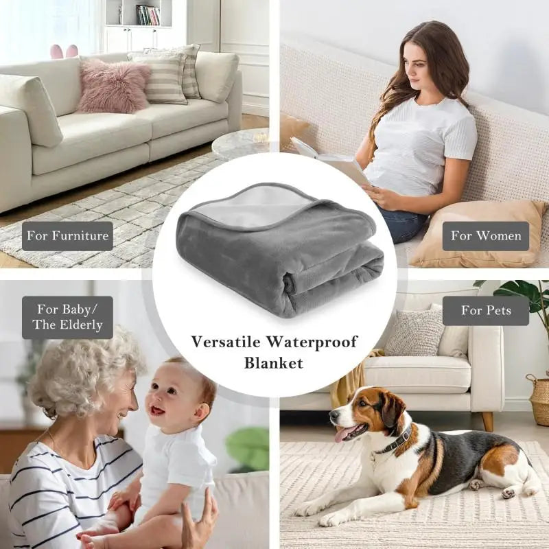 Waterproof Reversible Sofa & Bed Blanket