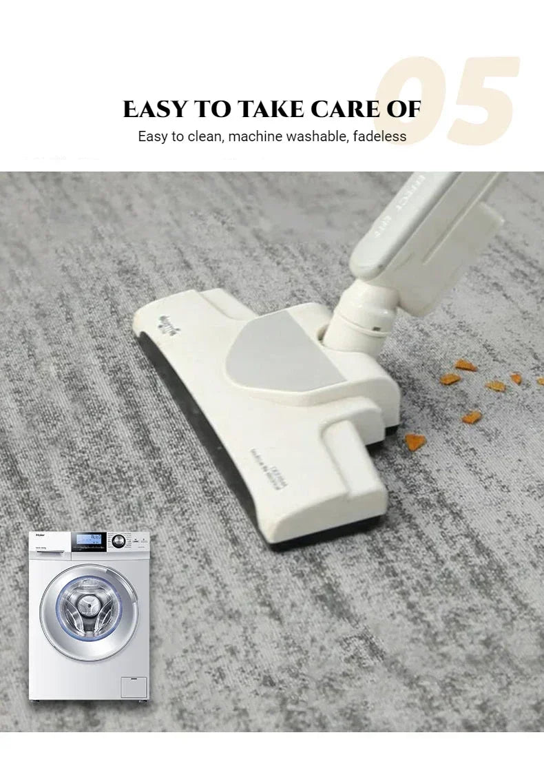 Modern Minimalist Washable Area Rug