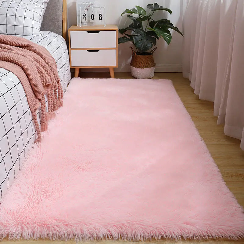 Nordic Tie-Dye Long Pile Area Rug