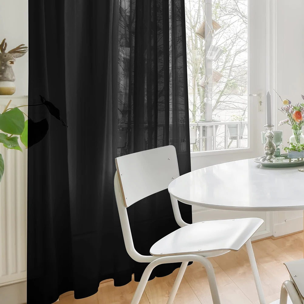 White Sheer Curtains