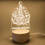USB 3D LED Eid Mubarak Night Light