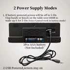 Voice Control LED Digital Alarm Clock
