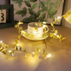 Golden Leaves LED Fairy String Lights (2M 20LED)