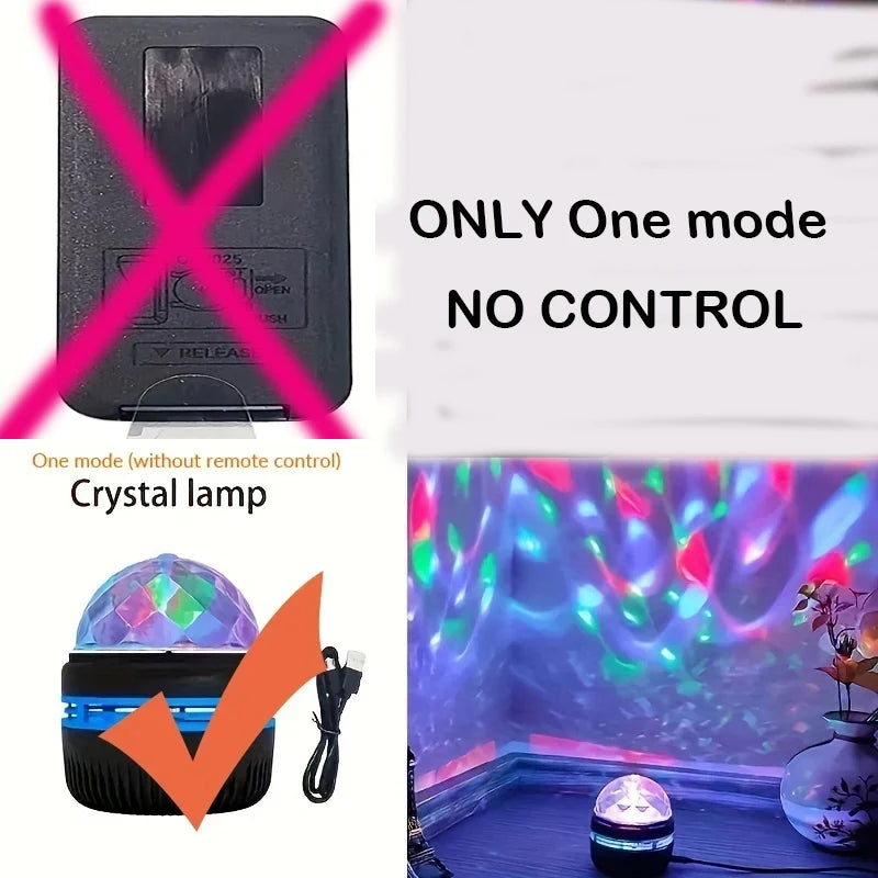 7-Color Galaxy Star Projector Night Light