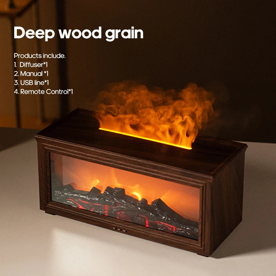 Fireplace Flame Aroma Diffuser Humidifier