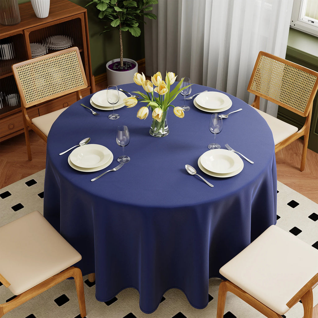 Solid Color Round Tablecloth