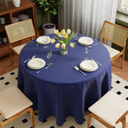 Solid Color Round Tablecloth