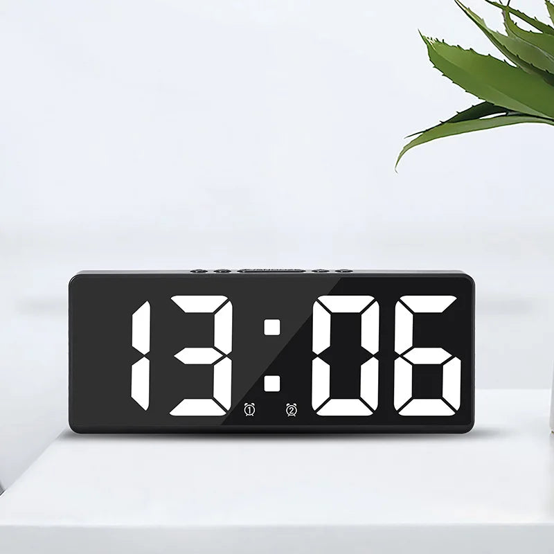 Voice Control LED Digital Alarm Clock